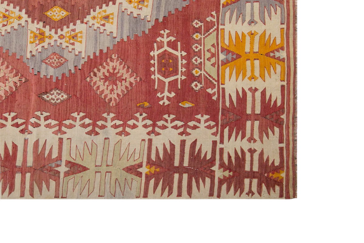 anatolian tribal, 192x277 cm kilim, 6x9 large kilim