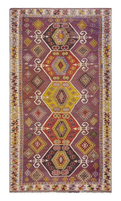 anatolian tribal, 193x427 cm, 6x14 oversized kilim