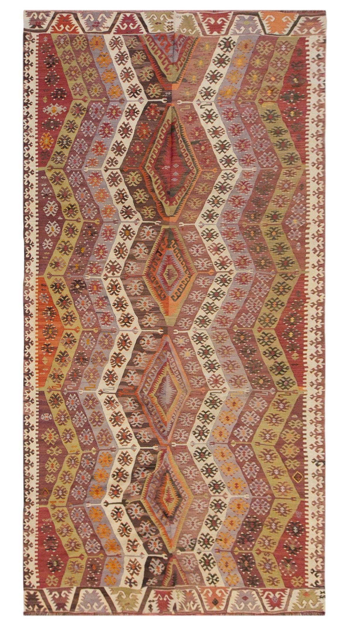 anatolian tribal, 197x412 cm, 6x14 oversized kilim