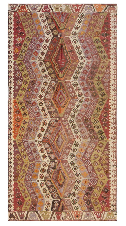 anatolian tribal, 197x412 cm, 6x14 oversized kilim