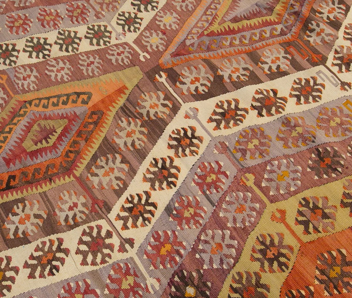 anatolian tribal, 197x412 cm, 6x14 oversized kilim