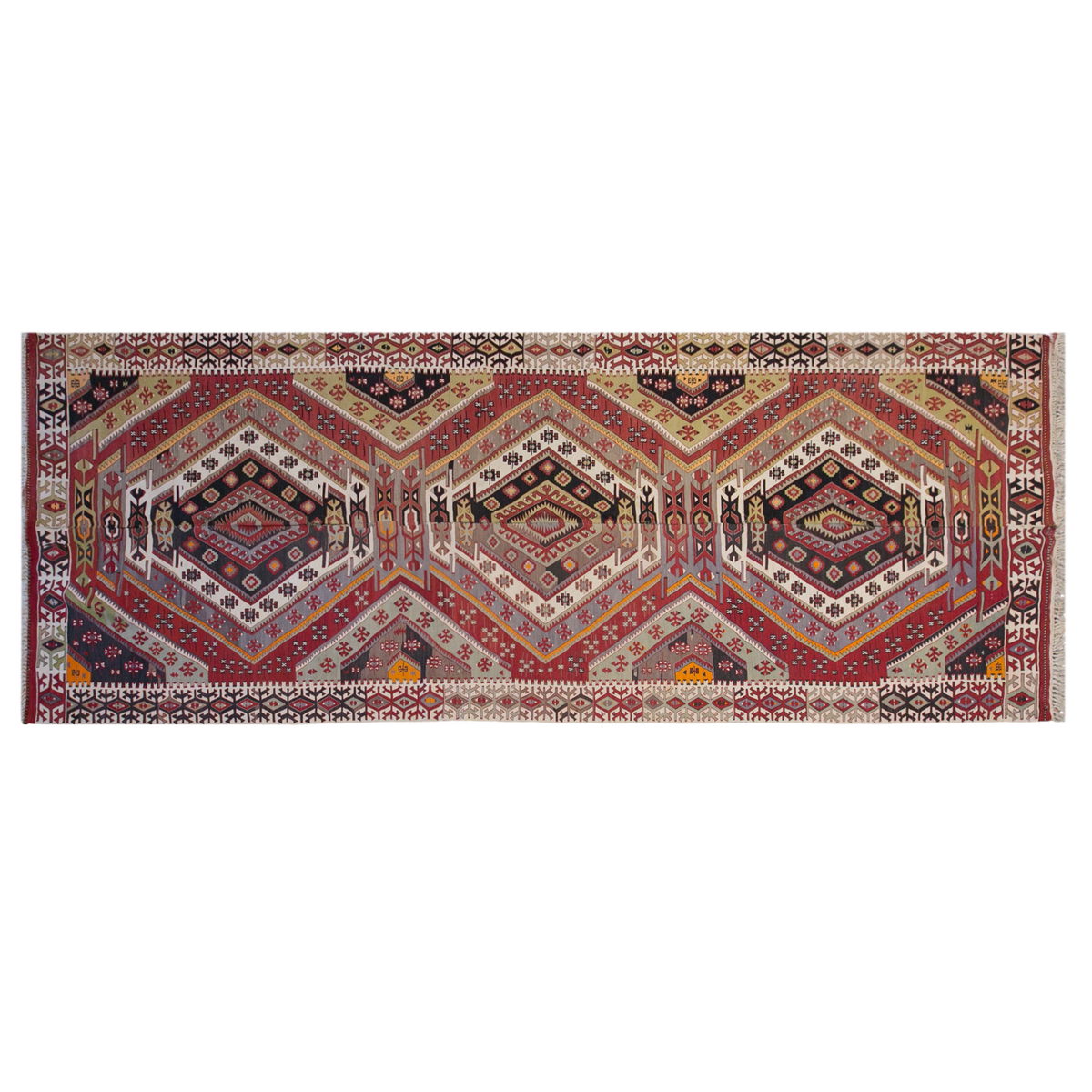 anatolian tribal, 200x517 cm, 7x17 oversized kilim