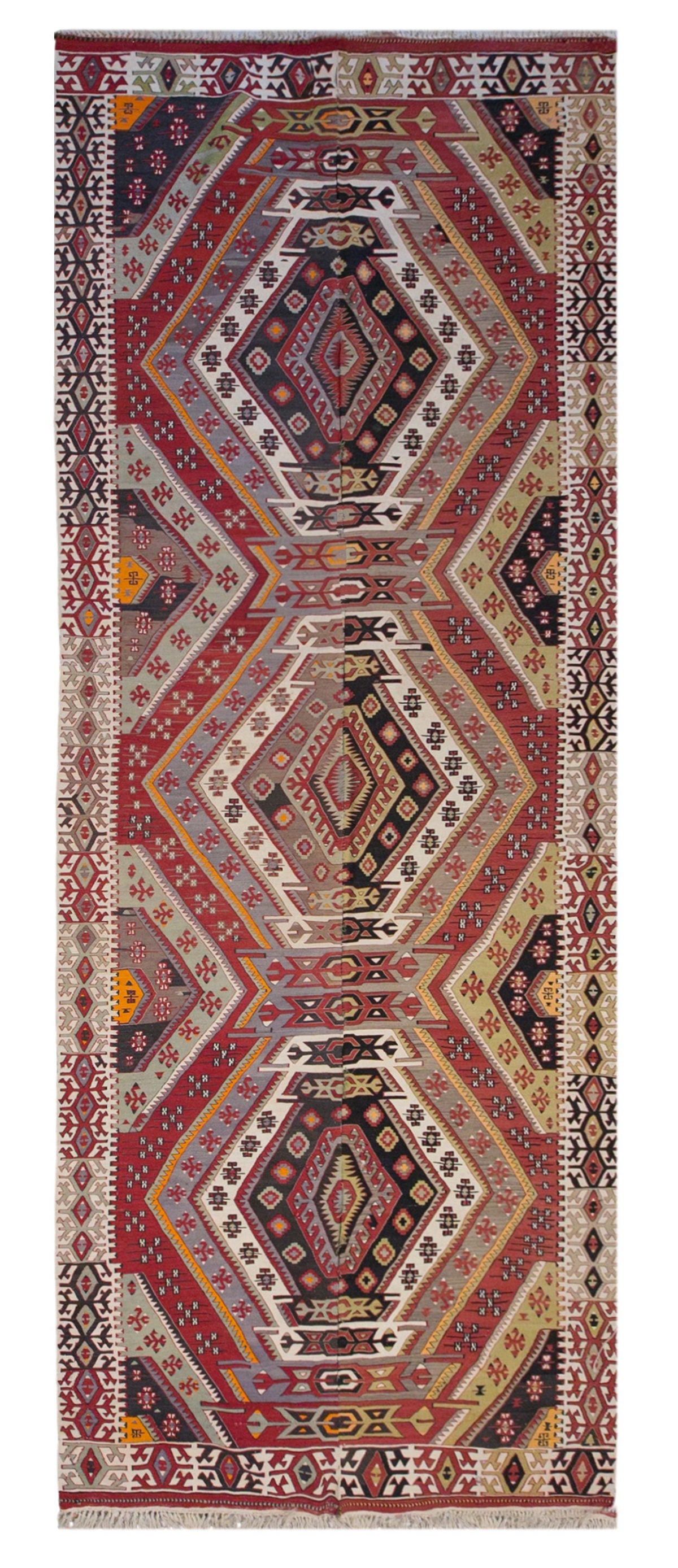 anatolian tribal, 200x517 cm, 7x17 oversized kilim