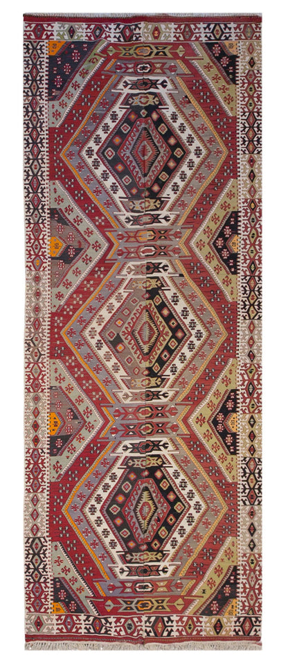 anatolian tribal, 200x517 cm, 7x17 oversized kilim