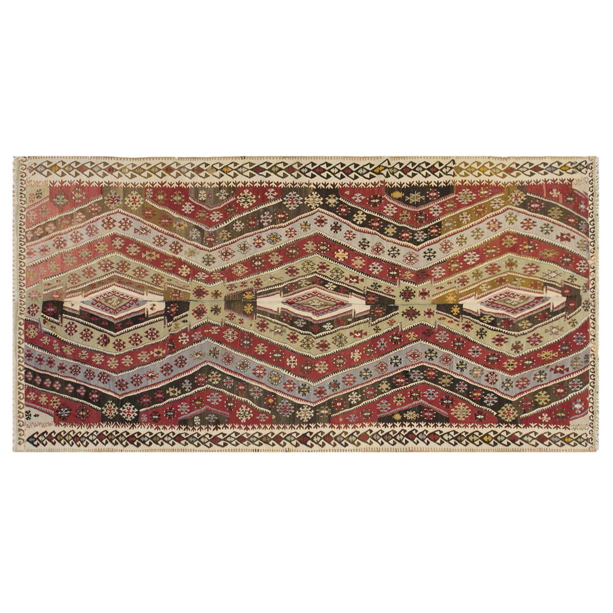 anatolian tribal, 208x431 cm, 7x14 oversized kilim