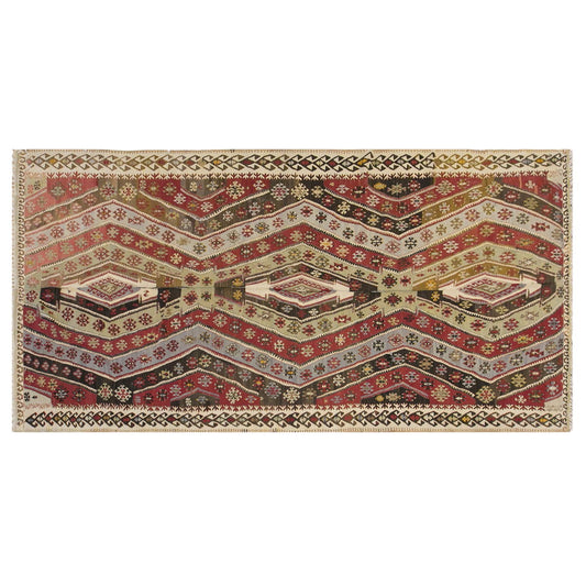 anatolian tribal, 208x431 cm, 7x14 oversized kilim