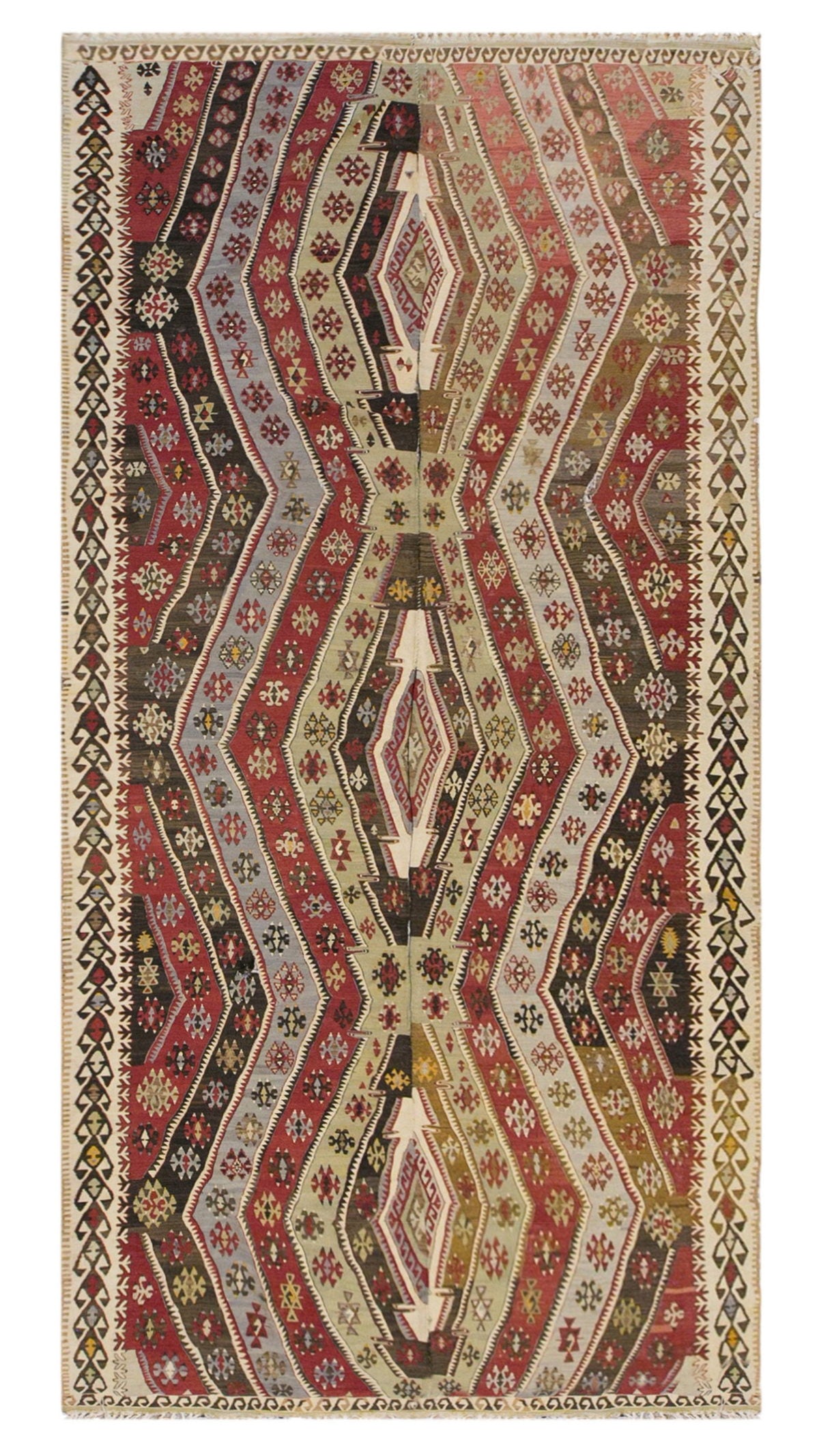 anatolian tribal, 208x431 cm, 7x14 oversized kilim