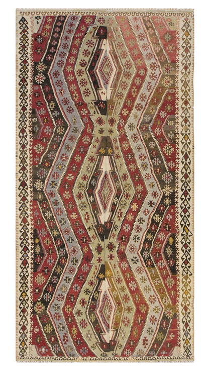 anatolian tribal, 208x431 cm, 7x14 oversized kilim