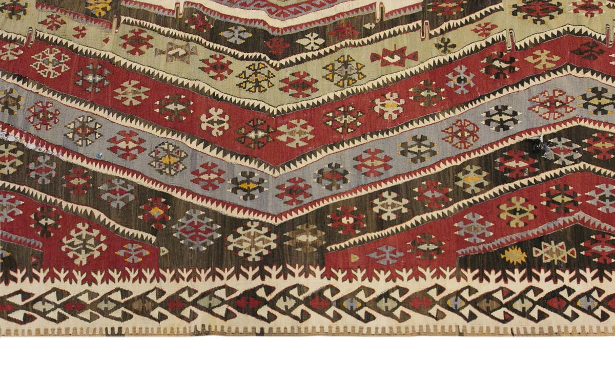 anatolian tribal, 208x431 cm, 7x14 oversized kilim