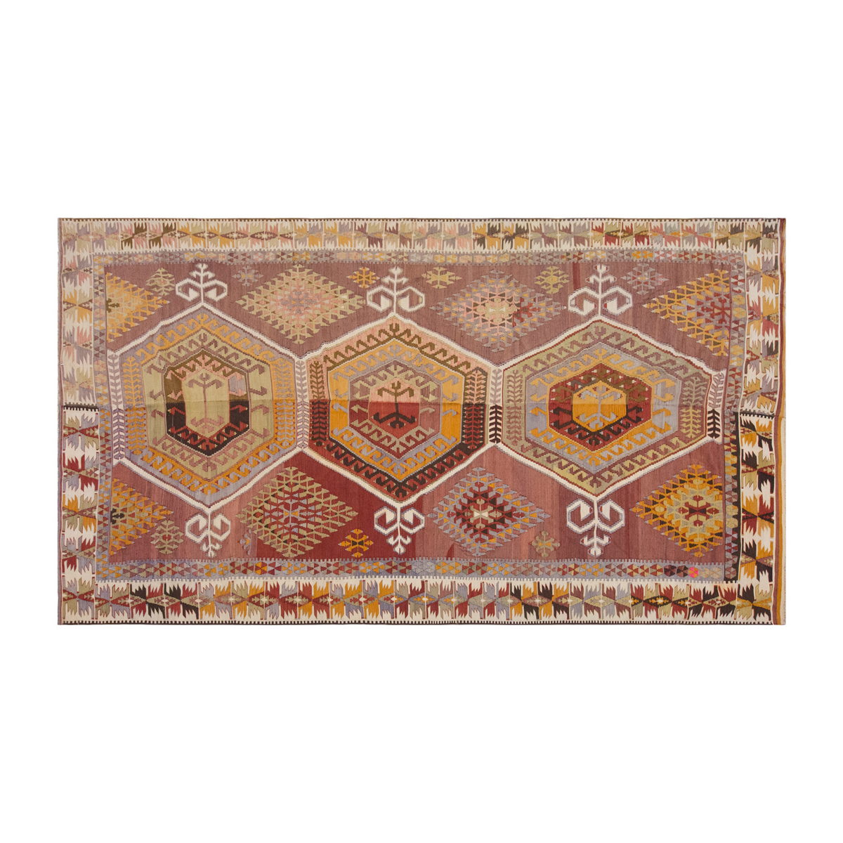 anatolian tribal, 210x405 cm, 7x13 oversized kilim