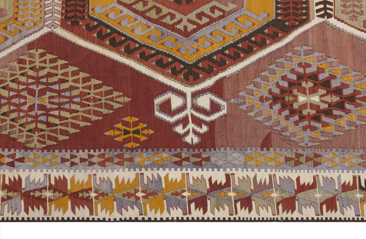 anatolian tribal, 210x405 cm, 7x13 oversized kilim