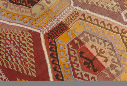 anatolian tribal, 210x405 cm, 7x13 oversized kilim