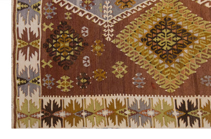 anatolian tribal, 212x356 cm, 7x12 oversized kilim