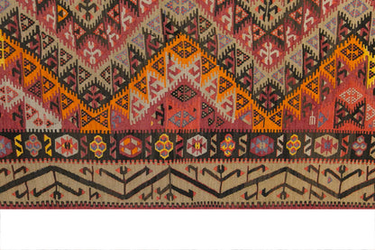 anatolian tribal, 214x367 cm, 7x12 oversized kilim