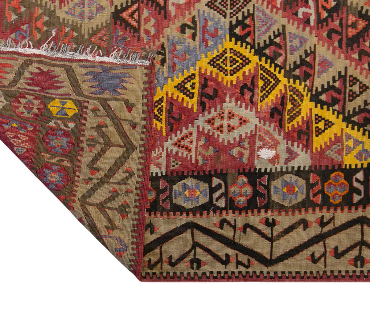 anatolian tribal, 214x367 cm, 7x12 oversized kilim