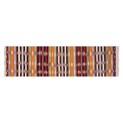 anatolian tribal kilim, 2.1 x 13.1 ft kilim, 65 x 400 cm