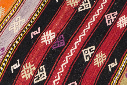 anatolian tribal kilim, 2.1 x 13.1 ft kilim, 65 x 400 cm