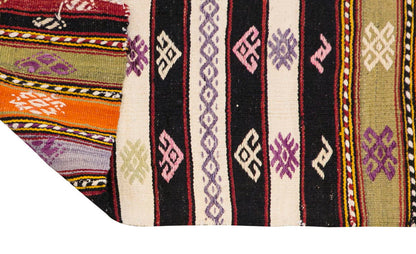 anatolian tribal kilim, 2.1 x 13.1 ft kilim, 65 x 400 cm