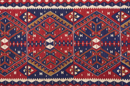 Anatolian tribal kilim, 2.11 x 7.9 ft kilim, 89 x 237 cm
