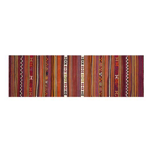 Anatolian tribal kilim, 2.2 x 8.3 ft kilim, 68 x 253 cm