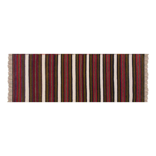Anatolian tribal kilim, 2.4 x 10.11 ft kilim, 73 x 335 cm