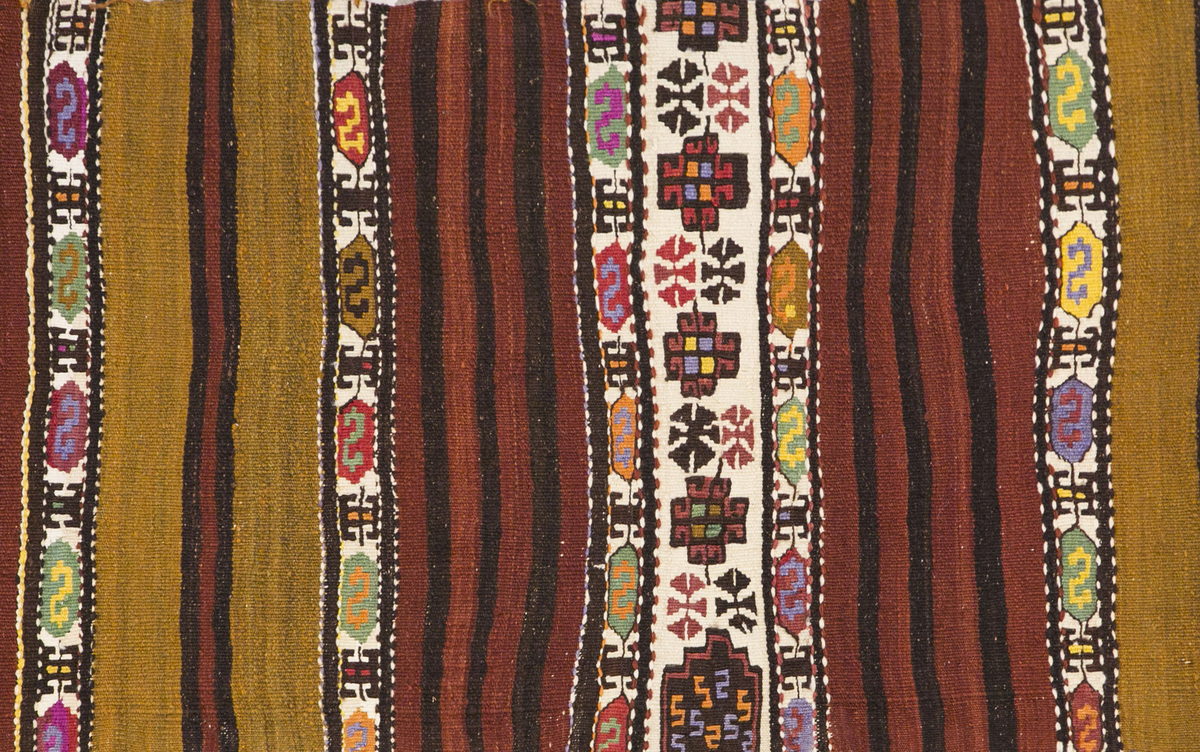Anatolian tribal kilim, 2.4 x 10.5 ft kilim, 72 x 318 cm