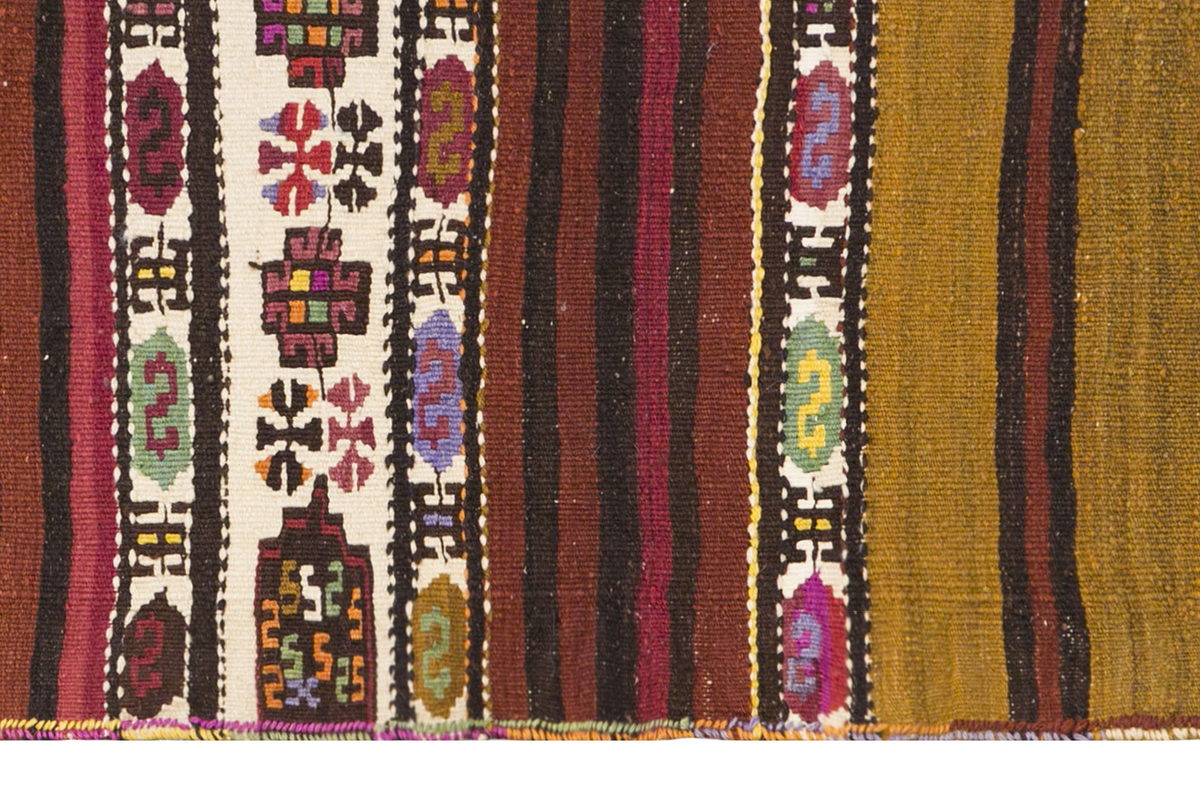 Anatolian tribal kilim, 2.4 x 10.5 ft kilim, 72 x 318 cm