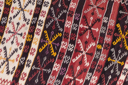 Anatolian tribal kilim, 2.5 x 11.3 ft kilim, 76 x 345 cm