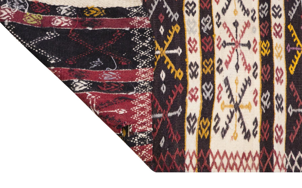Anatolian tribal kilim, 2.5 x 11.3 ft kilim, 76 x 345 cm