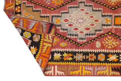 Anatolian tribal kilim, 3.11 x 11.8 ft kilim, 120 x 357 cm