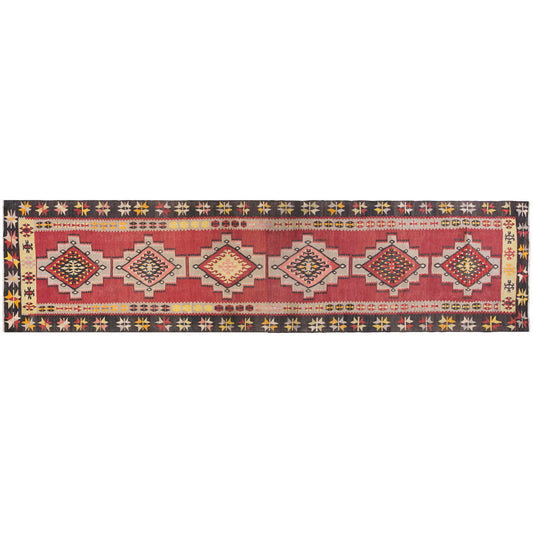 Anatolian tribal kilim, 3.2 x 13.4 ft kilim, 99 x 408 cm