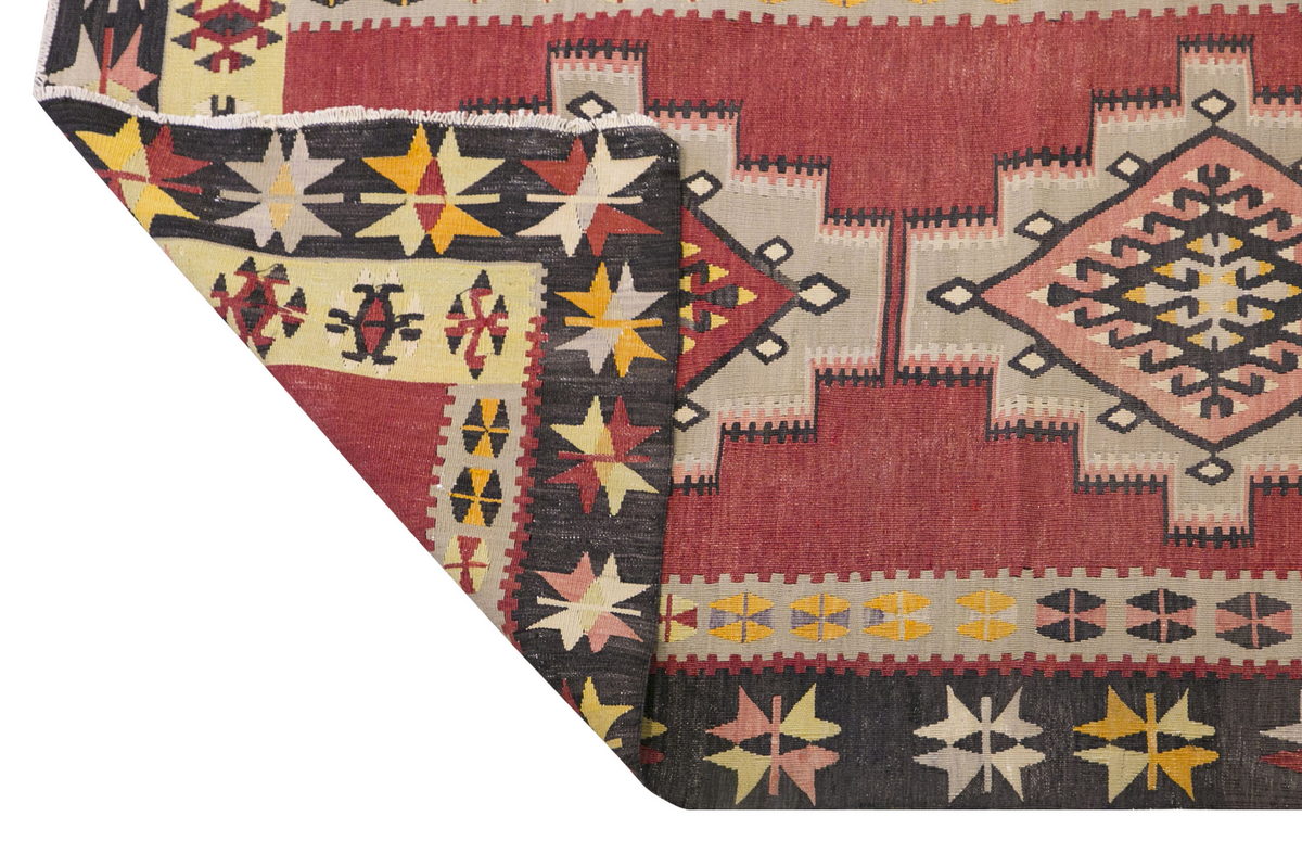 Anatolian tribal kilim, 3.2 x 13.4 ft kilim, 99 x 408 cm