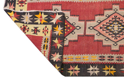 Anatolian tribal kilim, 3.2 x 13.4 ft kilim, 99 x 408 cm