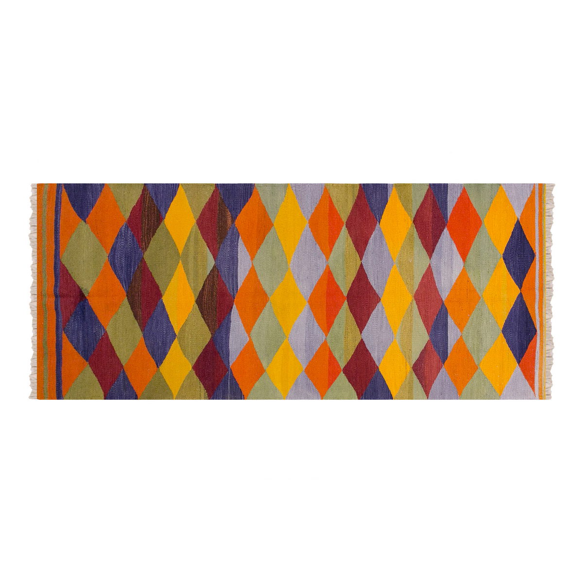 Anatolian tribal kilim, 3.3 x 10.1 ft , 100 x 308 cm