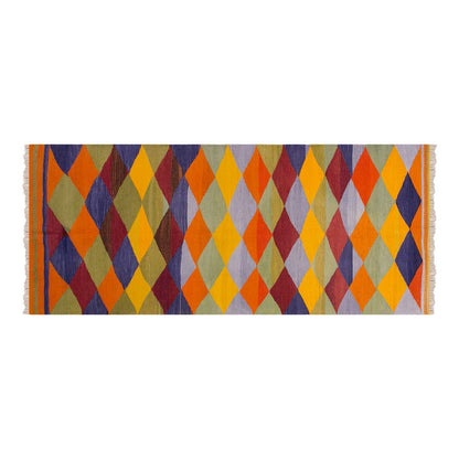 Anatolian tribal kilim, 3.3 x 10.1 ft , 100 x 308 cm