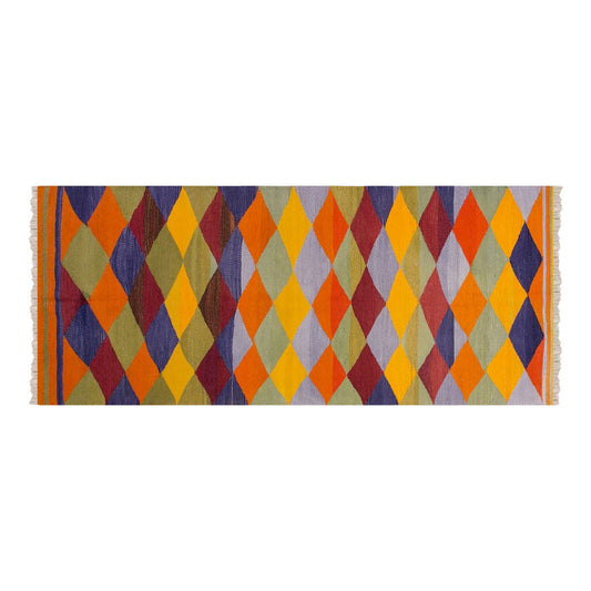 Anatolian tribal kilim, 3.3 x 10.1 ft , 100 x 308 cm
