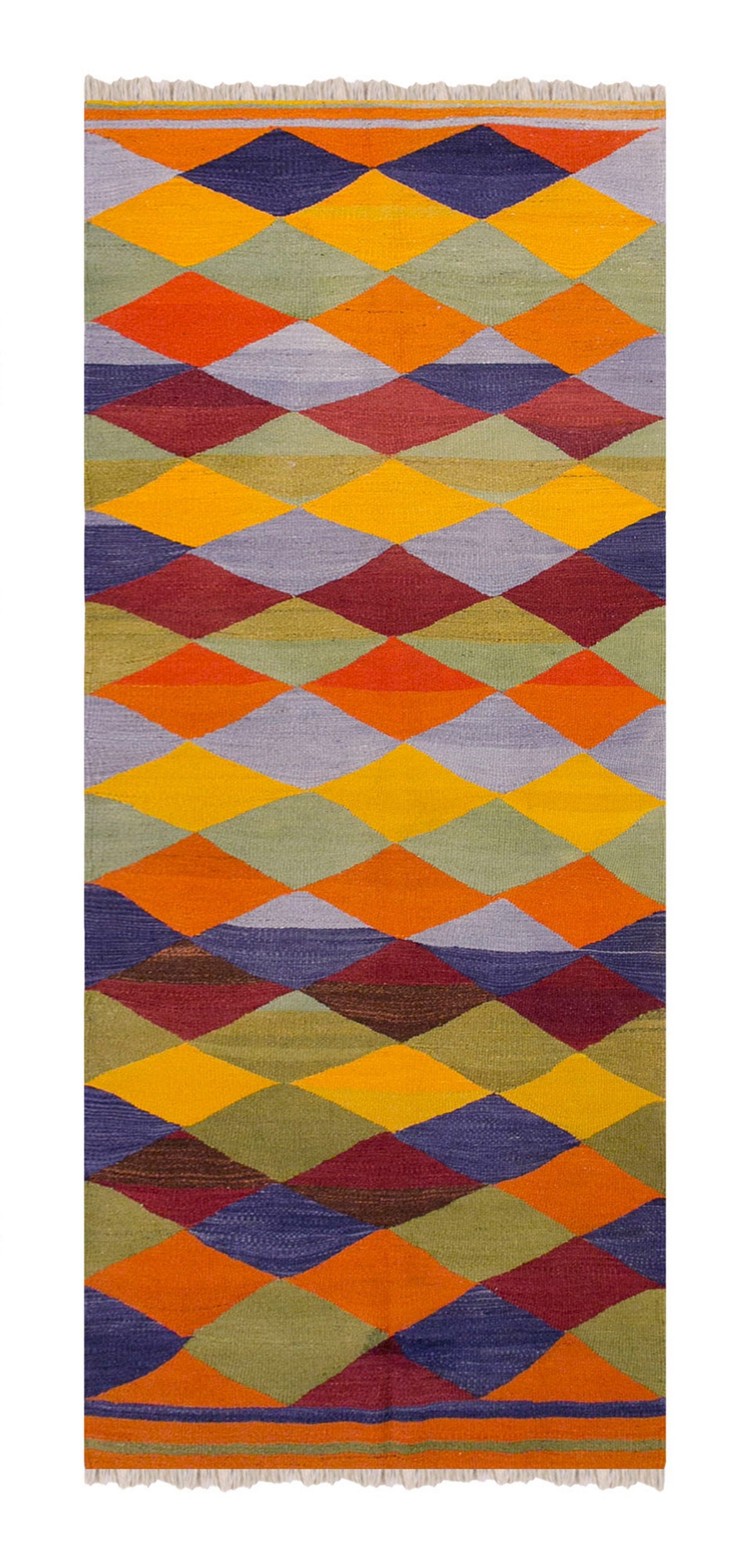 Anatolian tribal kilim, 3.3 x 10.1 ft , 100 x 308 cm