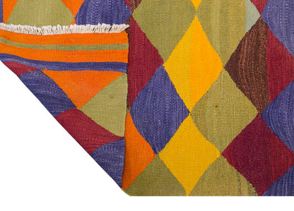Anatolian tribal kilim, 3.3 x 10.1 ft , 100 x 308 cm