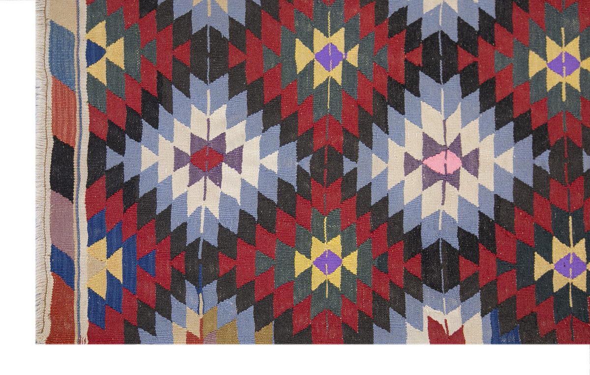 anatolian tribal kilim, 5x10 ft kilim, 160x297 cm