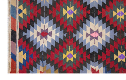 anatolian tribal kilim, 5x10 ft kilim, 160x297 cm