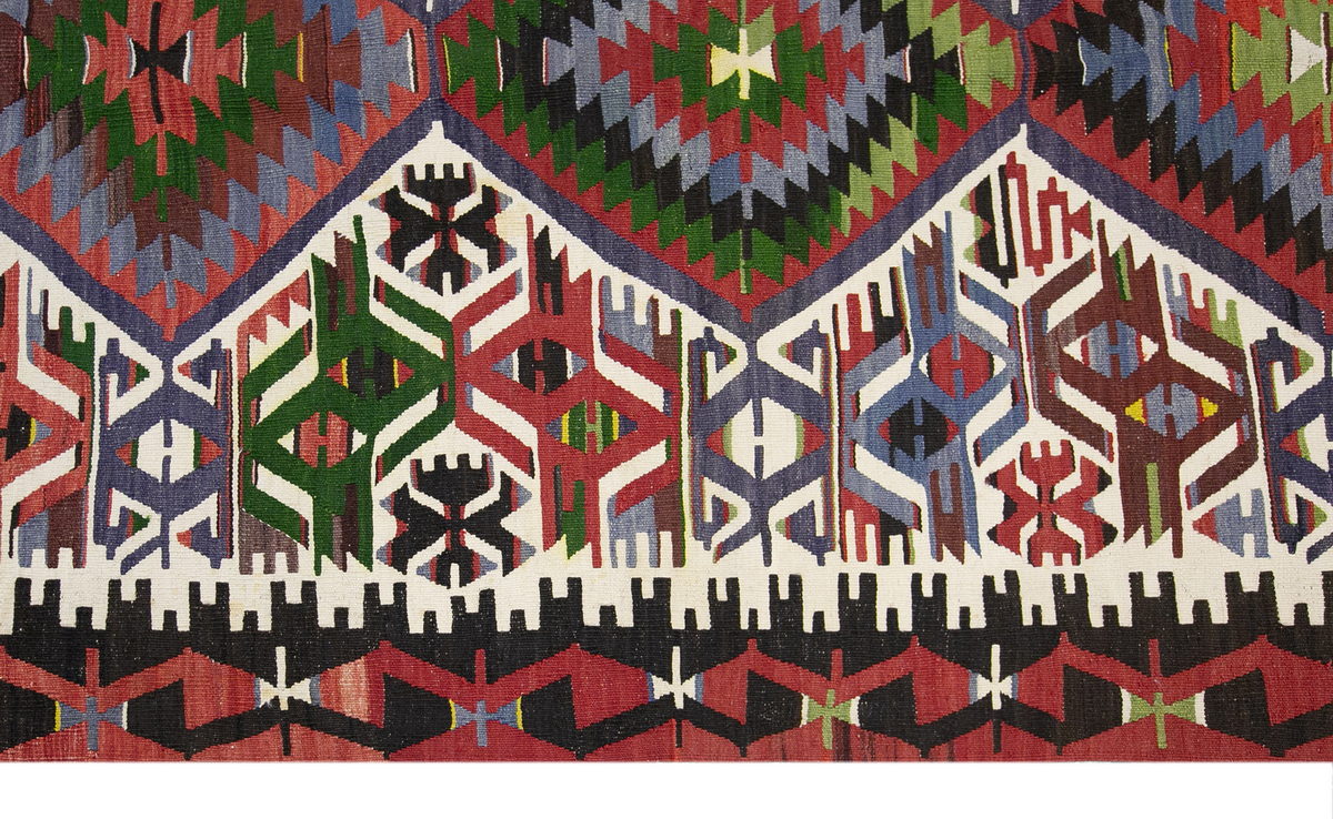 anatolian tribal kilim, 5x10 ft kilim, 164x316 cm