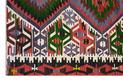 anatolian tribal kilim, 5x10 ft kilim, 164x316 cm