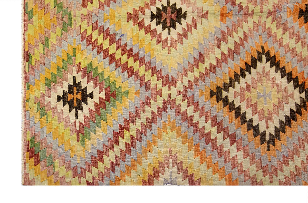 anatolian tribal kilim, 5x10 ft kilim, 167x308 cm