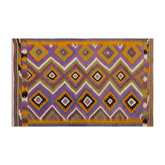 anatolian tribal kilim, 5x7 ft kilim, 146x220 cm