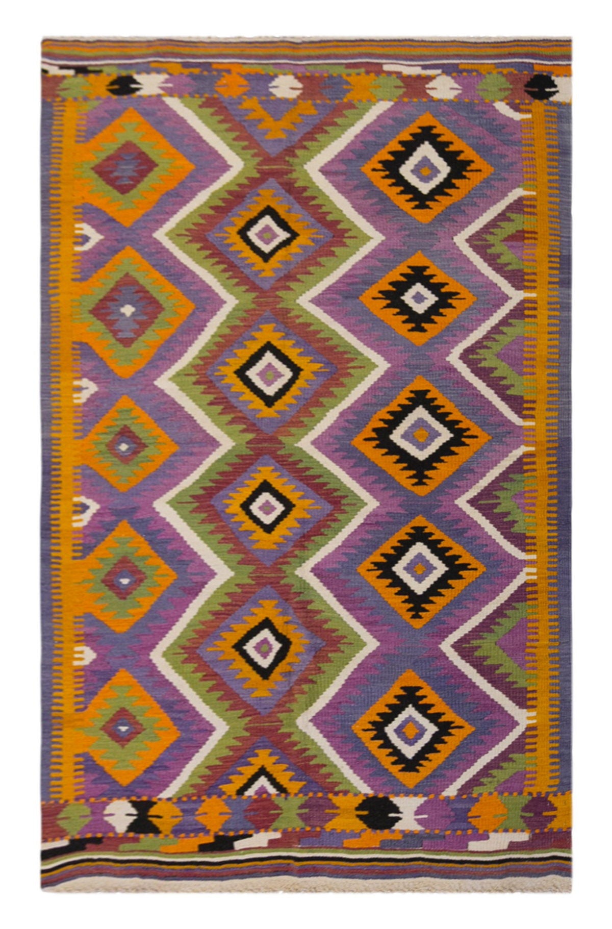 anatolian tribal kilim, 5x7 ft kilim, 146x220 cm