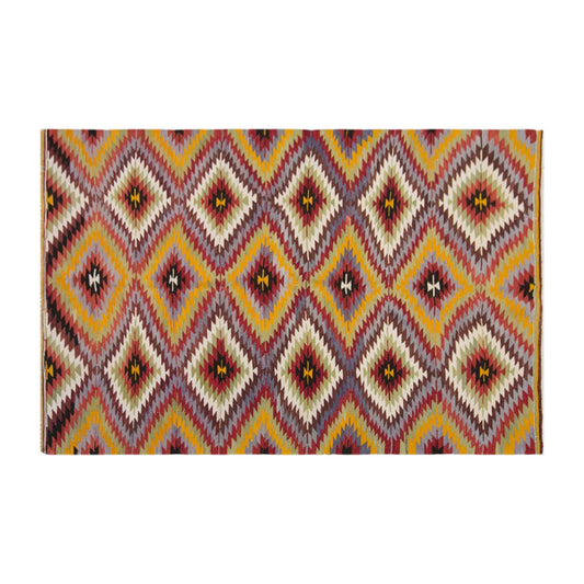 anatolian tribal kilim, 5x7 ft kilim, 155x213 cm