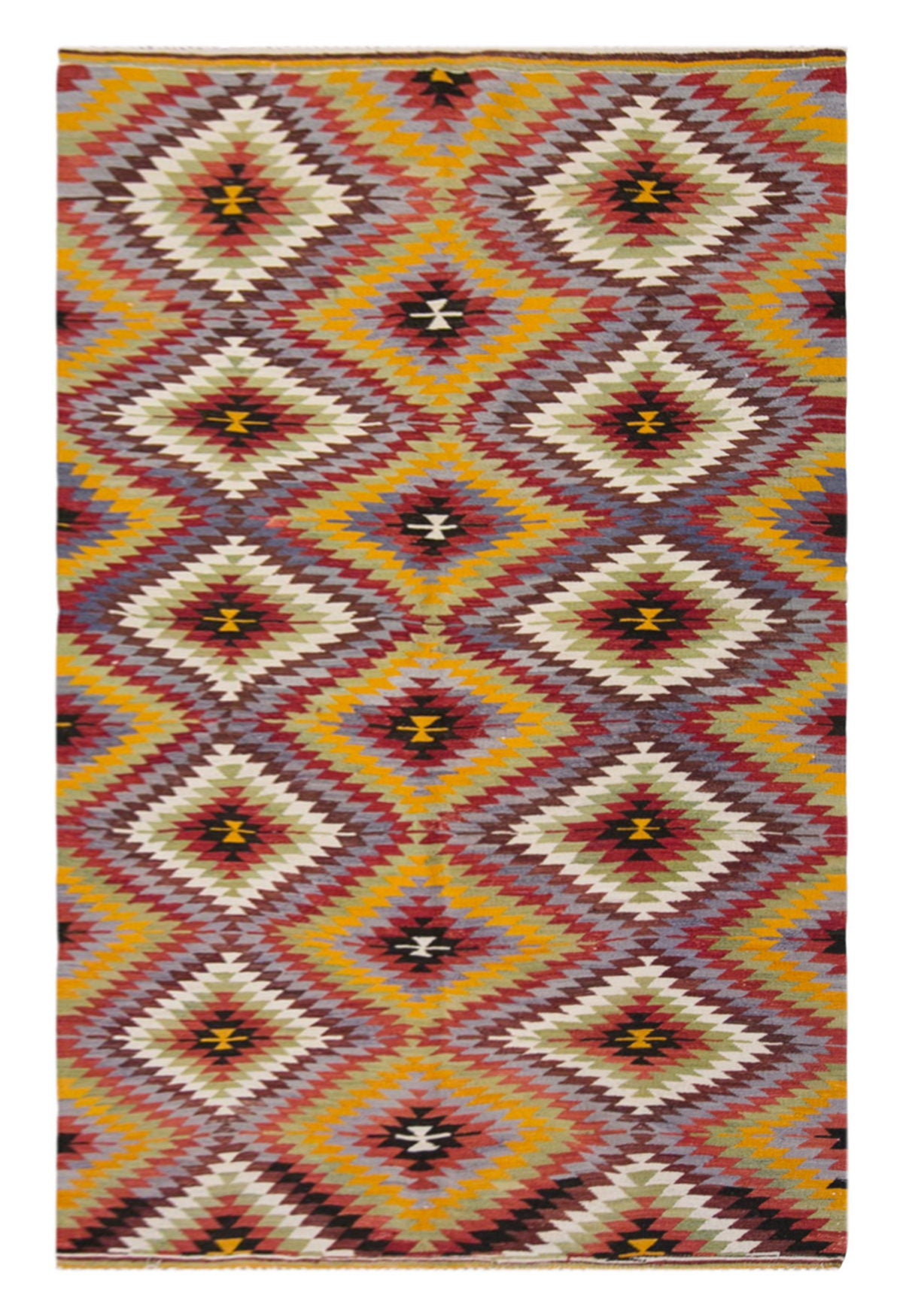 anatolian tribal kilim, 5x7 ft kilim, 155x213 cm