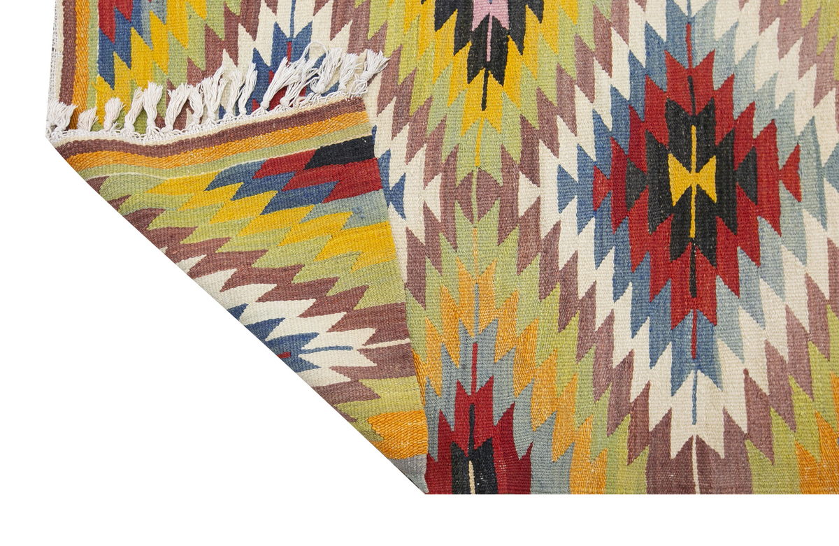 anatolian tribal kilim, 5x8 ft kilim, 152x254 cm