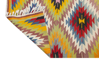 anatolian tribal kilim, 5x8 ft kilim, 152x254 cm