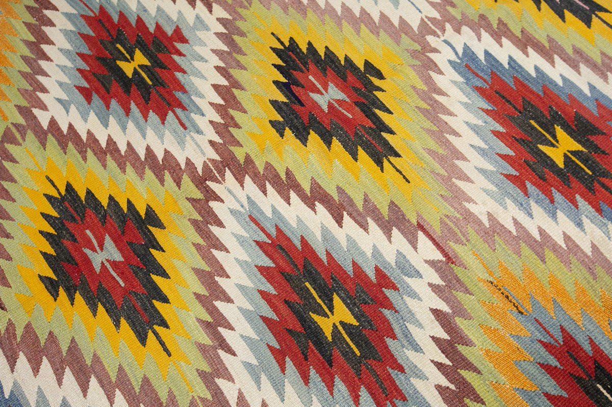 anatolian tribal kilim, 5x8 ft kilim, 152x254 cm